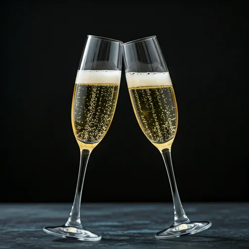 Coupes de champagne — célébration premium