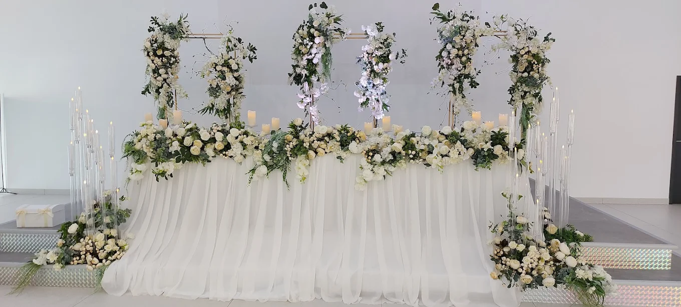 Table d'honneur décorée variante 1